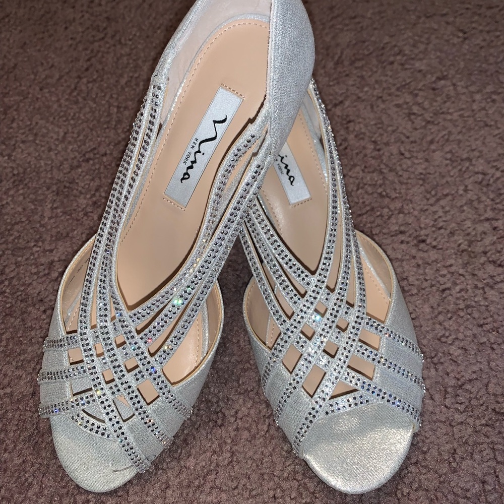 Silver Nina formal shoe